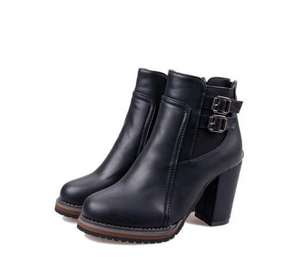 British High Heel Ankle Boots