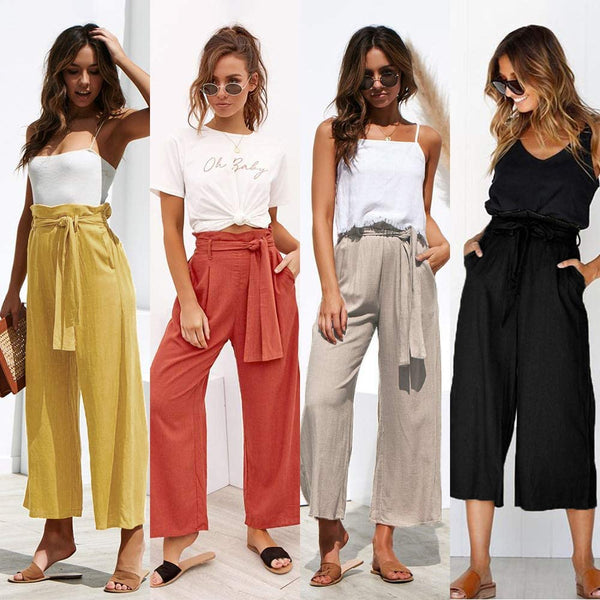 Cecilia High Waist Wide Leg Palazzo Pants