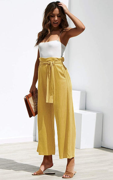 Cecilia High Waist Wide Leg Palazzo Pants