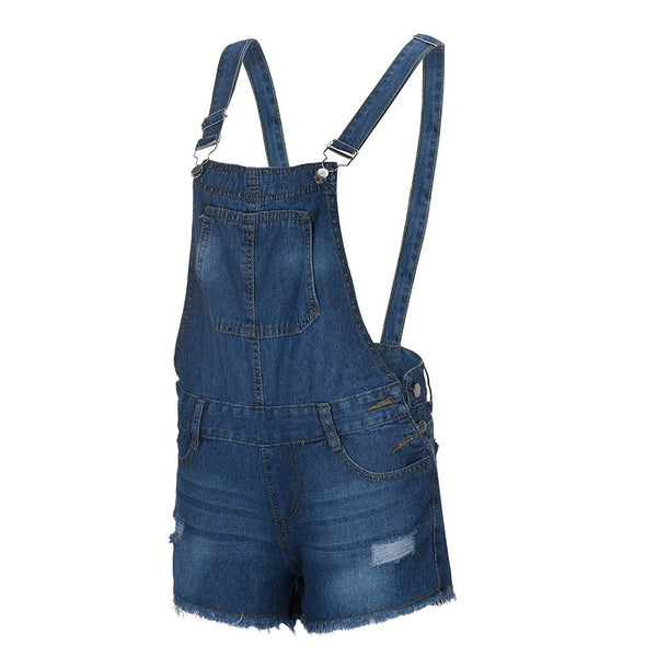 Amanda Blue Denim Short Overalls