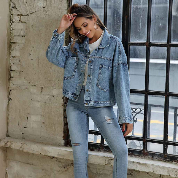 Vintage Oversized Boyfriend Denim Jacket