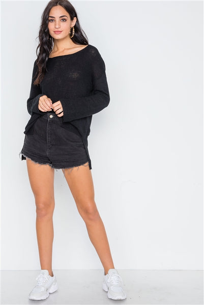 Scoop Neck Oversized Sweater