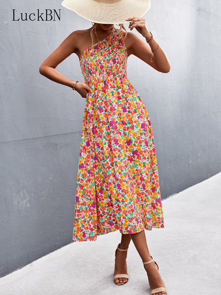 Zariah Bohemian Floral Printed Summer Dress