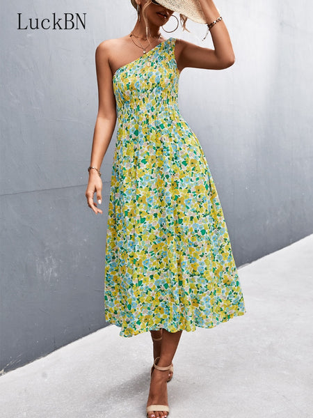 Zariah Bohemian Floral Printed Summer Dress