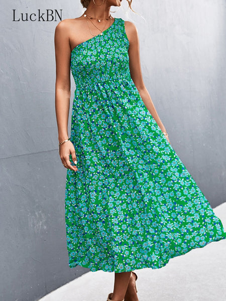 Zariah Bohemian Floral Printed Summer Dress