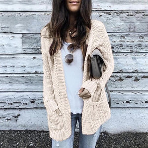 Sutton Knitted Open Cardigan Sweater