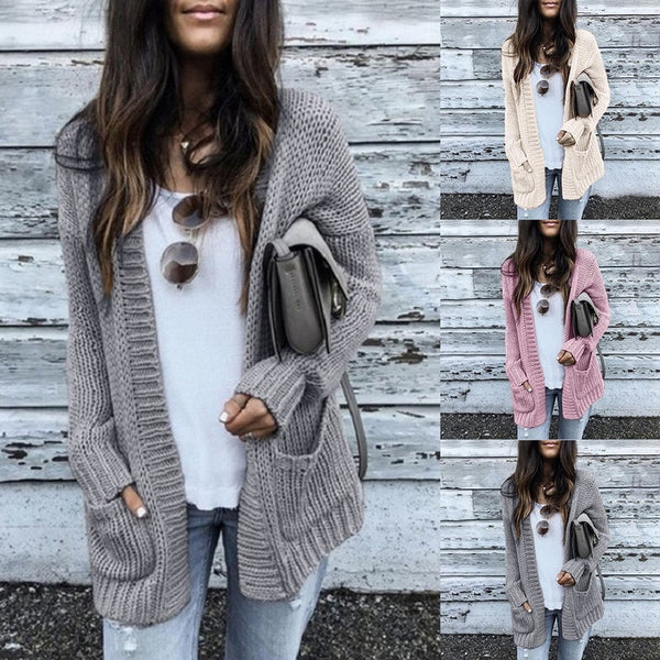 Sutton Knitted Open Cardigan Sweater