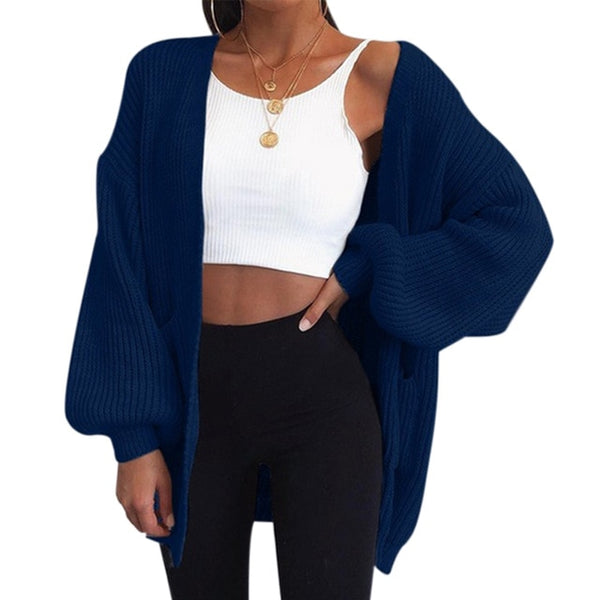 Sutton Knitted Open Cardigan Sweater