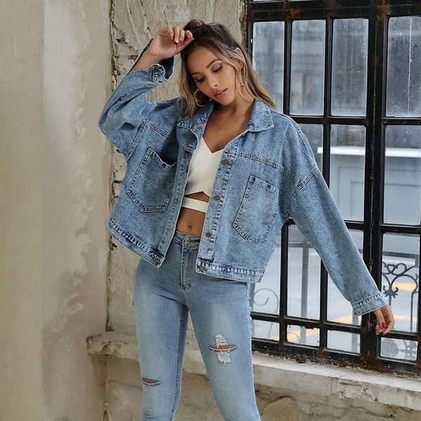 Vintage Oversized Boyfriend Denim Jacket