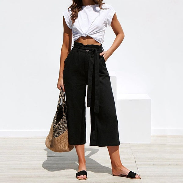 Cecilia High Waist Wide Leg Palazzo Pants