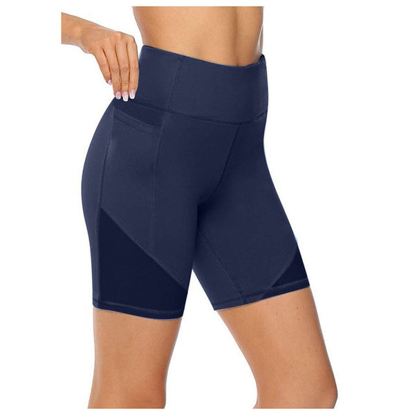 Women's High Waist Yoga/Dance/Sports Biker Shorts With Pocket