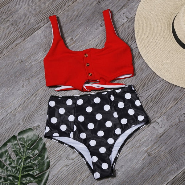 Arya High Waist Two-Piece Bikini Set