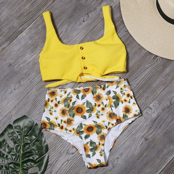 Arya High Waist Two-Piece Bikini Set