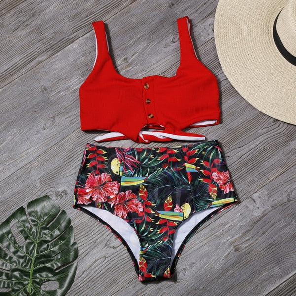 Arya High Waist Two-Piece Bikini Set