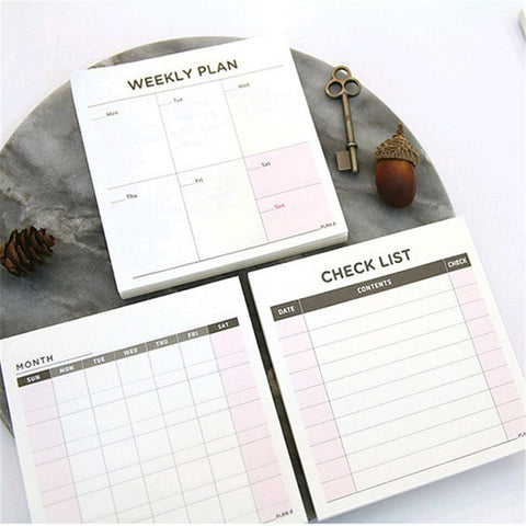 Weekly/Monthly Planner and To-do List Notepad