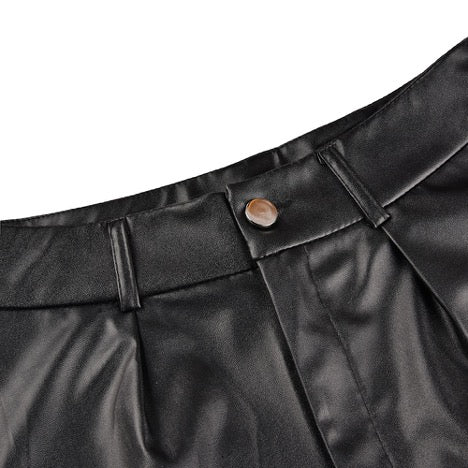 Tamara High Waist Faux Leather Shorts