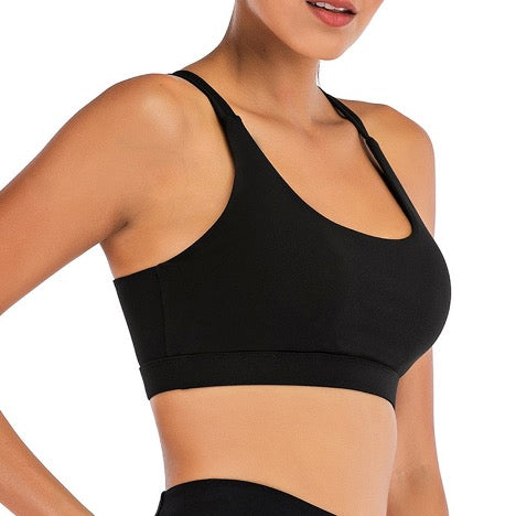 Women's Seamless Strappy Crisscross Sports Top